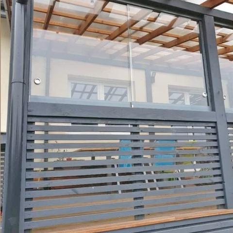 Systèmes de châssis sans cadre pour clôtures de balcon, le producteur de la Pologne